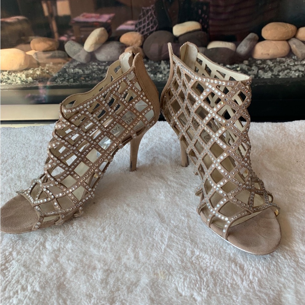Michael Kors Rhinestone Cage Heels Size 9